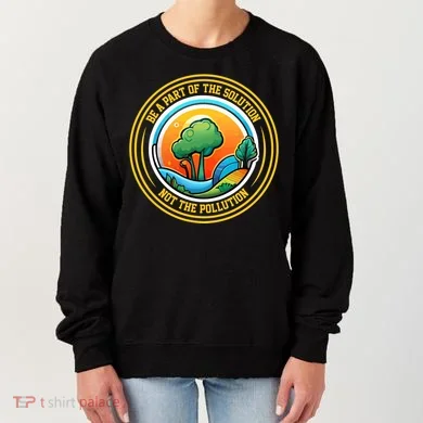 Climate Change Awareness Emblem Women's Sweatshirt