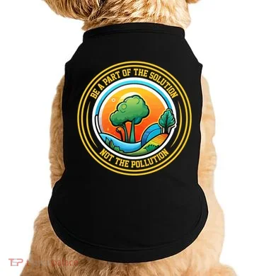 Climate Change Awareness Emblem Doggie Tank
