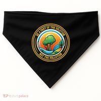 Climate Change Awareness Emblem USA-Made Doggie Bandana thumb 0