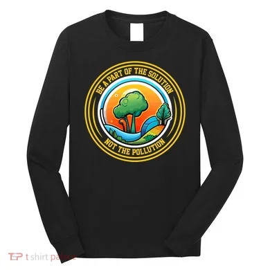 Climate Change Awareness Emblem Long Sleeve Shirt