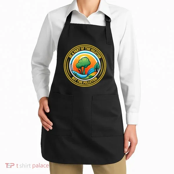 Climate Change Awareness Emblem Apron