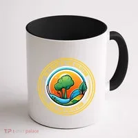 Climate Change Awareness Emblem Coffee Mug thumb 1