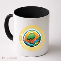 Climate Change Awareness Emblem Coffee Mug thumb 0