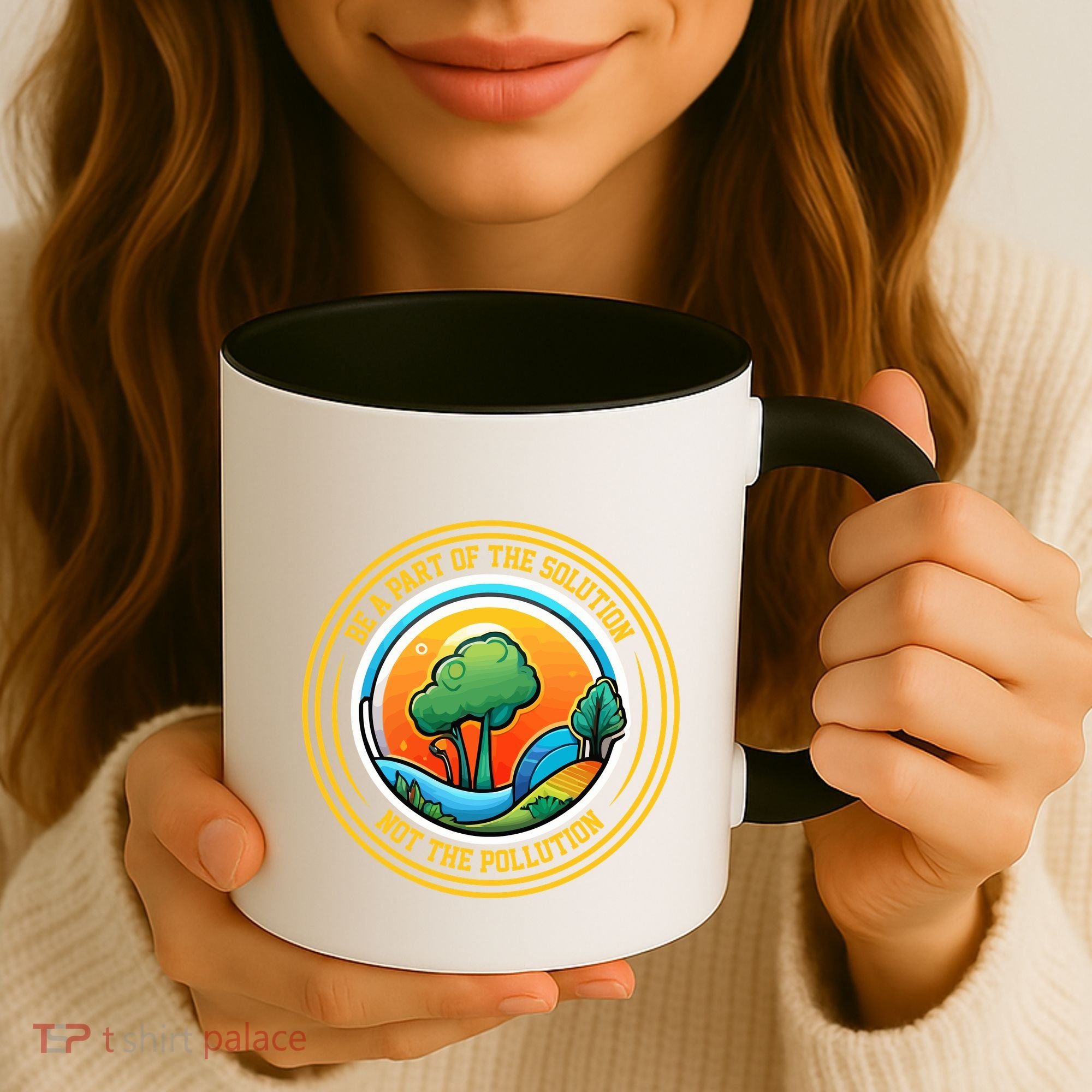 Climate Change Awareness Emblem Coffee Mug