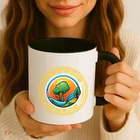 Climate Change Awareness Emblem Coffee Mug thumb 3