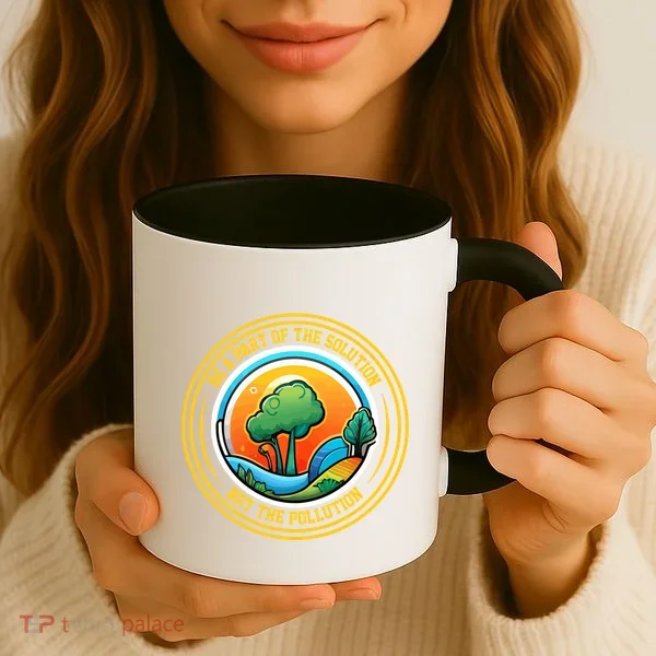 Climate Change Awareness Emblem Coffee Mug