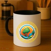 Climate Change Awareness Emblem Coffee Mug thumb 4