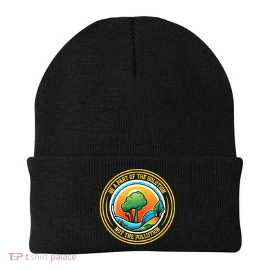 Climate Change Awareness Emblem Beanie