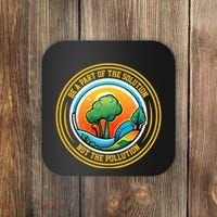 Climate Change Awareness Emblem Coaster thumb 0