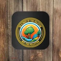 Climate Change Awareness Emblem Coaster thumb 0