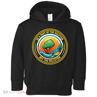 Climate Change Awareness Emblem Toddler Hoodie