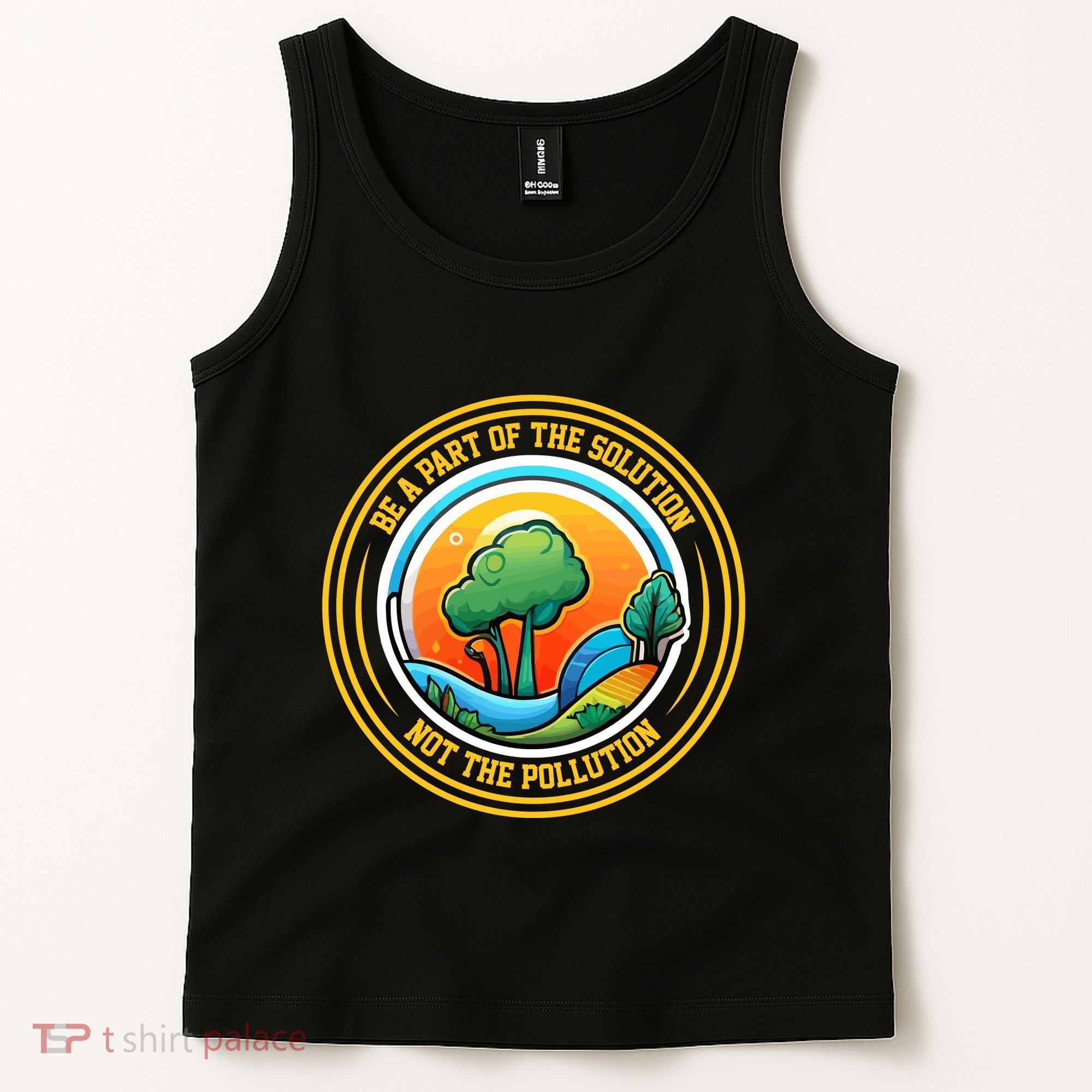 Climate Change Awareness Emblem Tank Top