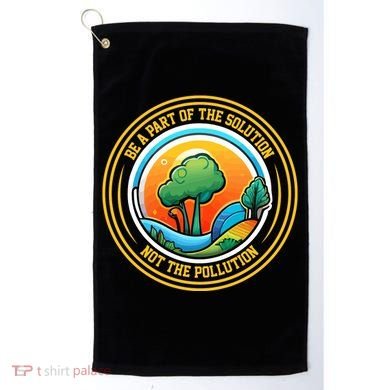 Climate Change Awareness Emblem Golf Towel