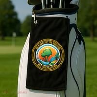 Climate Change Awareness Emblem Golf Towel thumb 2