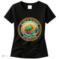 Climate Change Awareness Emblem Women's T-Shirt thumb 0