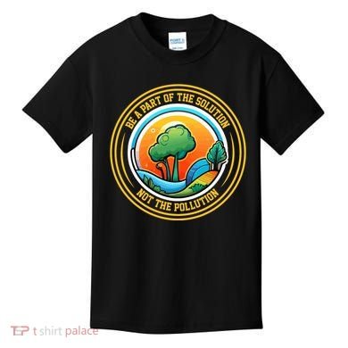 Climate Change Awareness Emblem Kids T-Shirt