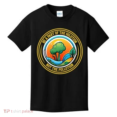 Climate Change Awareness Emblem Kids T-Shirt