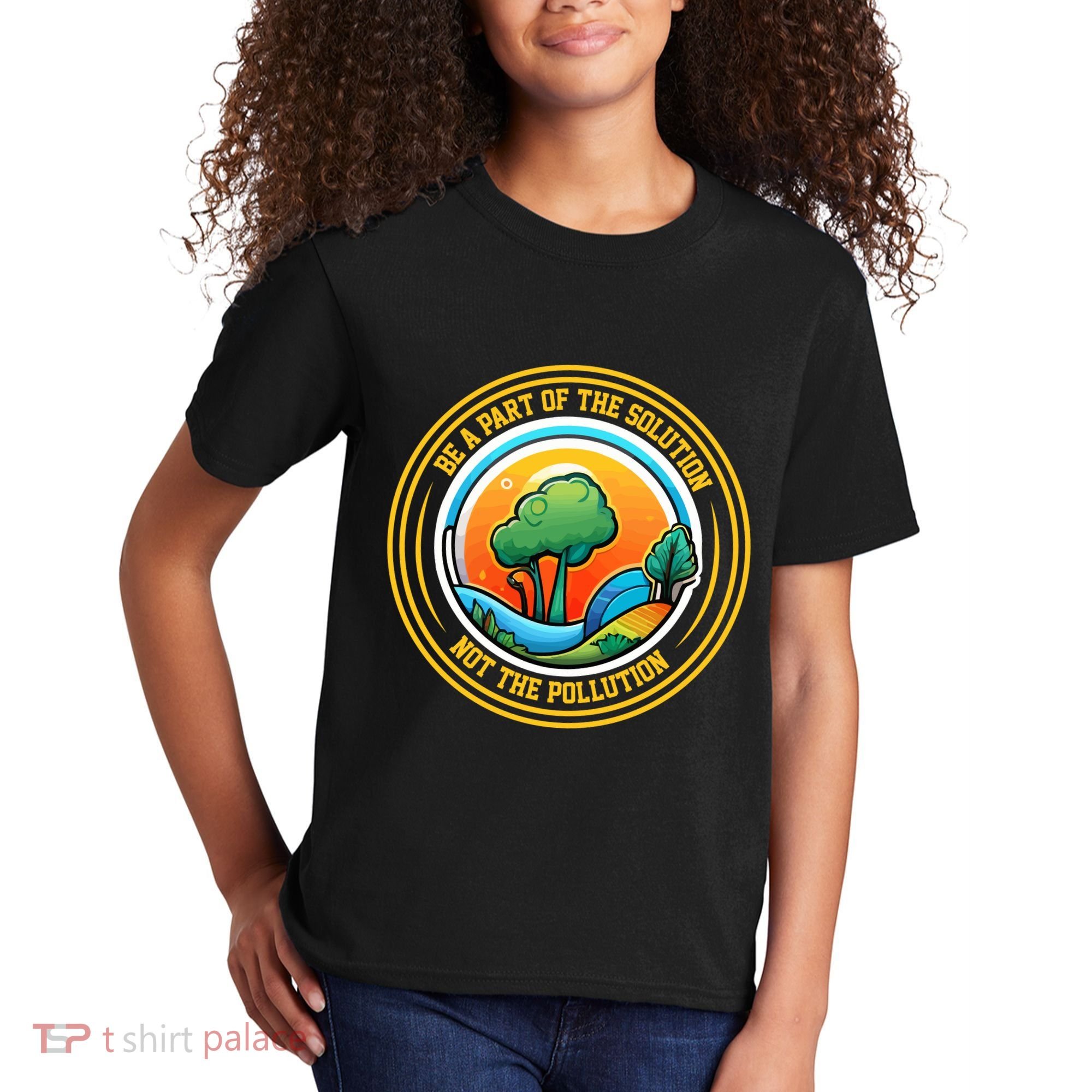 Climate Change Awareness Emblem Kids T-Shirt
