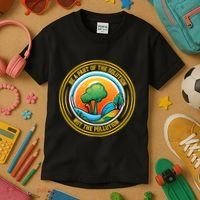 Climate Change Awareness Emblem Kids T-Shirt thumb 3
