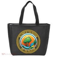 Climate Change Awareness Emblem Tote Bag thumb 0
