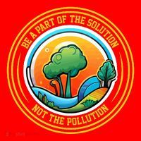 Climate Change Awareness Emblem Santa Hat thumb 1