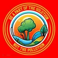 Climate Change Awareness Emblem Santa Hat thumb 1