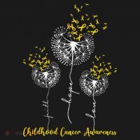 Childhood Cancer Awareness Faith Hope Love Dandelion Women's Hoodie thumb 2