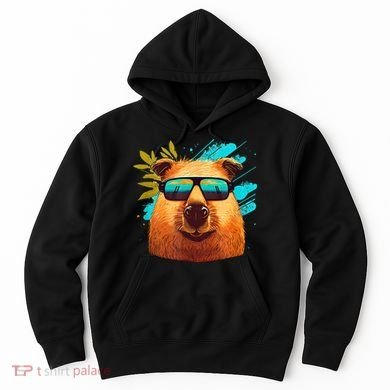 Capybara Cute And Funny Capybara Cool Sunglasses Hoodie