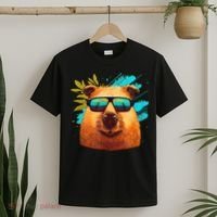 Capybara Cute And Funny Capybara Cool Sunglasses T-Shirt thumb 2