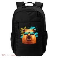 Capybara Cute And Funny Capybara Cool Sunglasses Backpack thumb 0