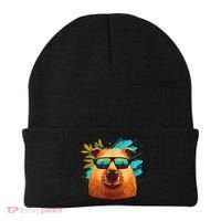 Capybara Cute And Funny Capybara Cool Sunglasses Beanie thumb 0