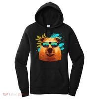 Capybara Cute And Funny Capybara Cool Sunglasses Women's Hoodie thumb 0