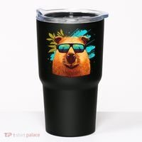 Capybara Cute And Funny Capybara Cool Sunglasses Tumbler thumb 0