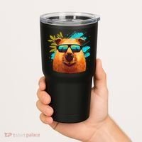 Capybara Cute And Funny Capybara Cool Sunglasses Tumbler thumb 2