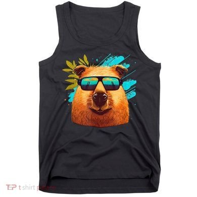 Capybara Cute And Funny Capybara Cool Sunglasses Tank Top