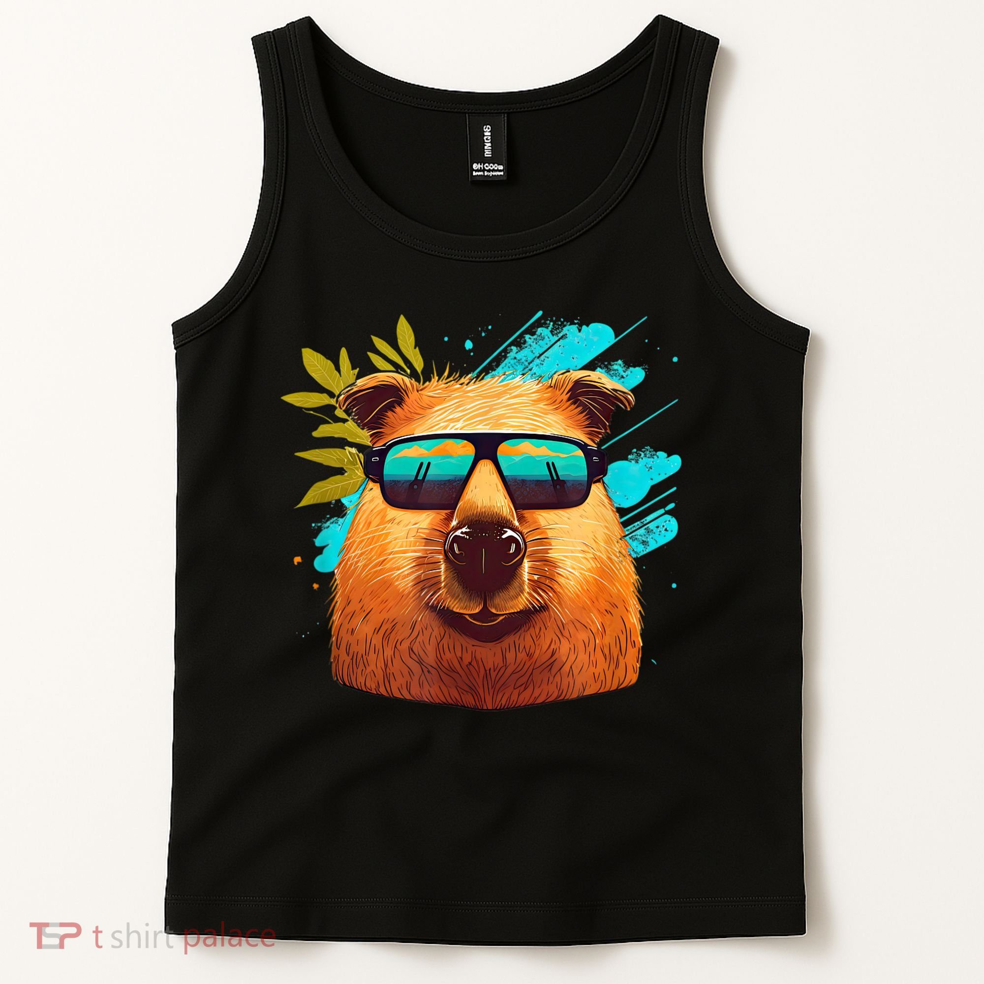 Capybara Cute And Funny Capybara Cool Sunglasses Tank Top