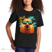 Capybara Cute And Funny Capybara Cool Sunglasses Kids T-Shirt thumb 2