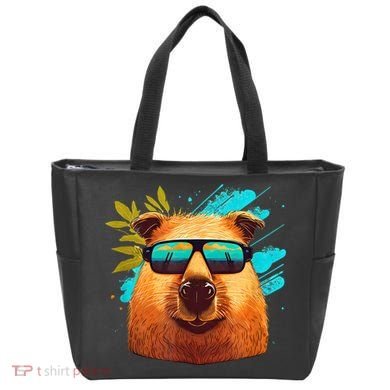 Capybara Cute And Funny Capybara Cool Sunglasses Tote Bag