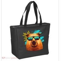 Capybara Cute And Funny Capybara Cool Sunglasses Tote Bag thumb 2