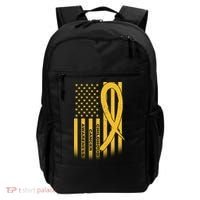 Childhood Cancer Awareness US Flag Backpack thumb 0
