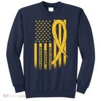 Childhood Cancer Awareness US Flag Sweatshirt thumb 0