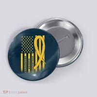 Childhood Cancer Awareness US Flag Button thumb 0