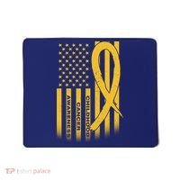 Childhood Cancer Awareness US Flag Mousepad thumb 0
