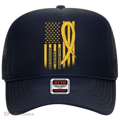 Childhood Cancer Awareness US Flag Hat