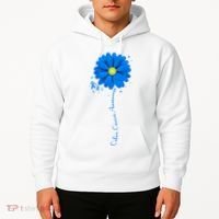 Colon Cancer Awareness Sunflower Ribbon Hoodie thumb 2