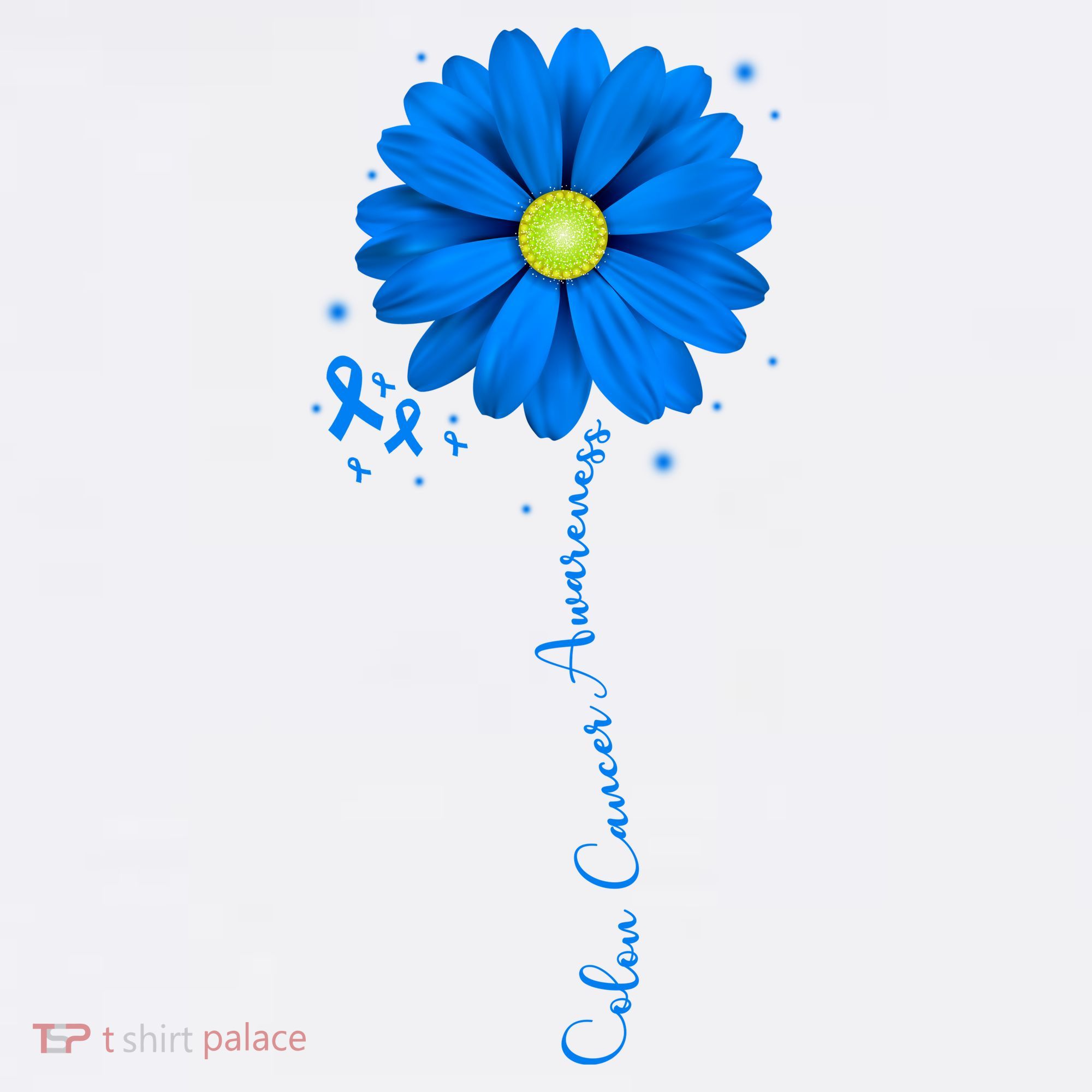 Colon Cancer Awareness Sunflower Ribbon T-Shirt