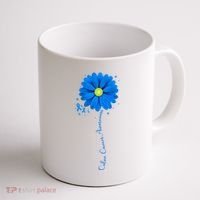 Colon Cancer Awareness Sunflower Ribbon Coffee Mug thumb 1