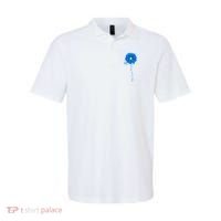 Colon Cancer Awareness Sunflower Ribbon Polo thumb 0