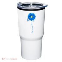 Colon Cancer Awareness Sunflower Ribbon Tumbler thumb 0