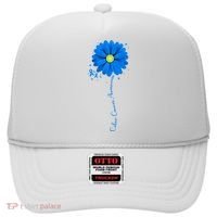 Colon Cancer Awareness Sunflower Ribbon Hat thumb 0